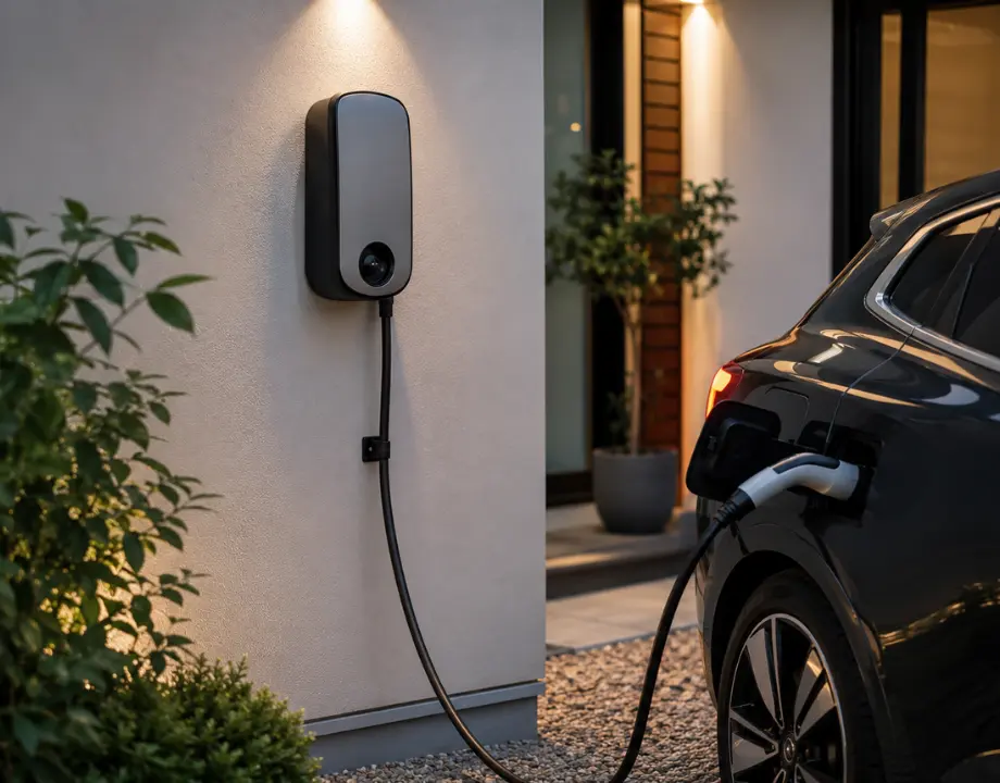 EV charger installation finished work