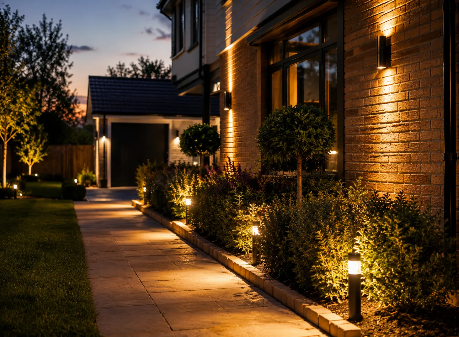 Landscape lighting installation in Tonbridge and Maidstone