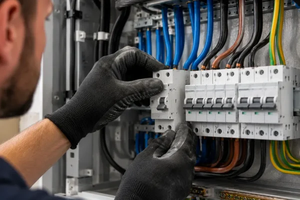 electrician rcbo distribution board