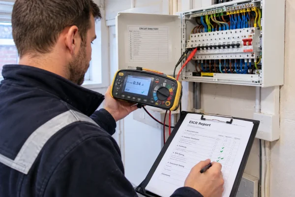 recent EICR Electrical Inspection work3